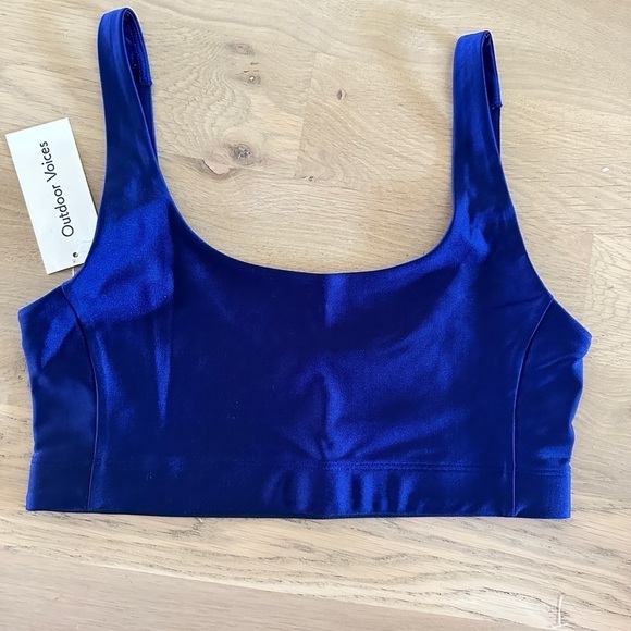 Outdoor voices beam bra midnight blue sizesmall NWT